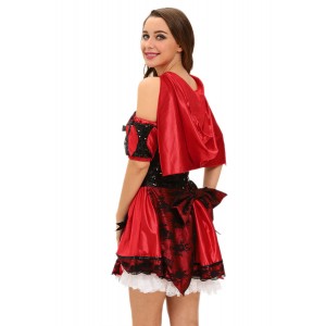 4pcs Miss Red Riding Hood Apparel