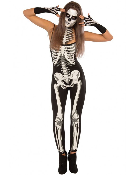 Skeleton Jumpsuit Women Halloween Apparel
